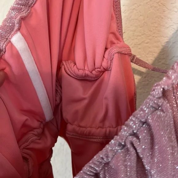 RAMY BROOK Marta Strapless Metallic One Piece Swimsuit In Pink - Picture 11 of 14